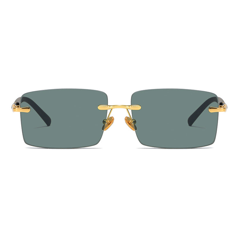 Fashion Rimless Crystal Sunglasses for MEN & WOMEN