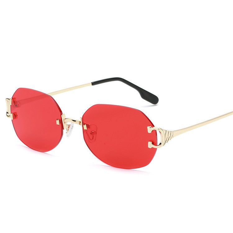 New Oval Frameless Trimmed Sunglasses for MEN & WOMEN